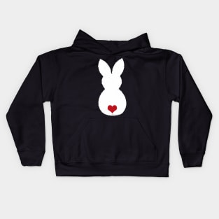 Cute Easter Bunny with Love Heart Hearts Sweet Kids Hoodie